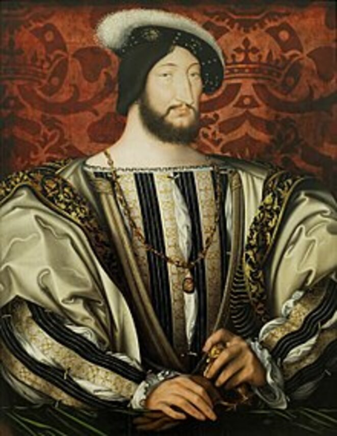 François Ier vers 1530 par Jean Clouet, musée du Louvre. François Ier vers 1530 par Jean Clouet, musée du Louvre.