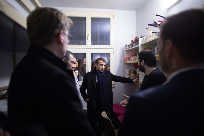 Emmanuel Macron en visite à la maison d'arrêt de Fresnes, 2 mars 2018 © Soazig de la Moissonnière/Présidence de la République Emmanuel Macron en visite à la maison d'arrêt de Fresnes, 2 mars 2018 © Soazig de la Moissonnière/Présidence de la République