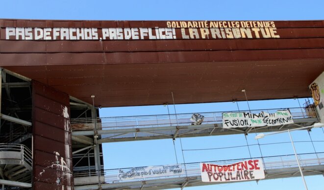 Dans le bâtiment occupé de l’université Jean-Jaurès, à Toulouse, le 18 avril 2018. © Manu Riondé Dans le bâtiment occupé de l’université Jean-Jaurès, à Toulouse, le 18 avril 2018. © Manu Riondé