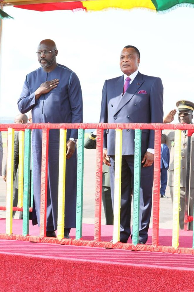 Cooperation Congo-Liberia: Georges Weah hôte de Denis Sassou-N’Guesso