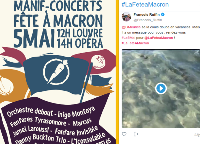Fête à Macron © Capture d'écran du site "le5mai.fr" Fête à Macron © Capture d'écran du site "le5mai.fr"