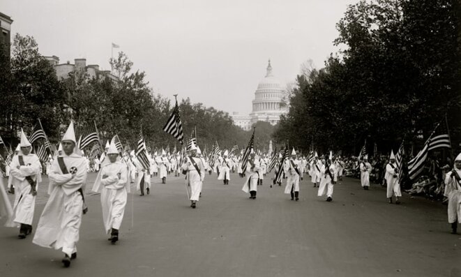 Manifestation du KK en 1922 © Getty images Manifestation du KK en 1922 © Getty images