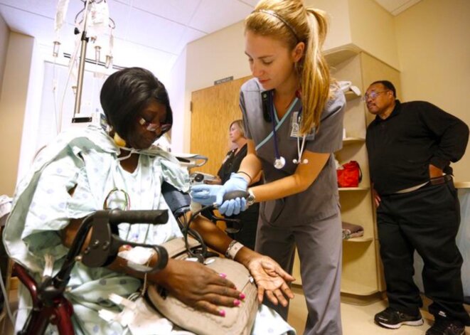 Dans un hôpital du Mississippi, en 2013. © Reuters Dans un hôpital du Mississippi, en 2013. © Reuters