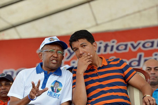Hery Rajaonarimampianina et Andry Nirina Rajoelina Hery Rajaonarimampianina et Andry Nirina Rajoelina