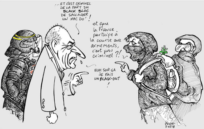 Au-delà du 1er mai: black bloc versus délinquance en col blanc ?