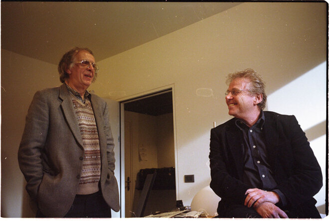2008, retrouvaille de Daniel Cohn-Bendit et Gérard-AImé a Strasbourg © Michel Puech / Gamma-Rapho 2008, retrouvaille de Daniel Cohn-Bendit et Gérard-AImé a Strasbourg © Michel Puech / Gamma-Rapho