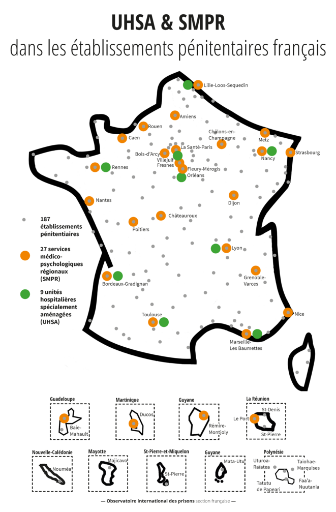 UHSA et SMPR dans les établissements pénitentiaires français UHSA et SMPR dans les établissements pénitentiaires français