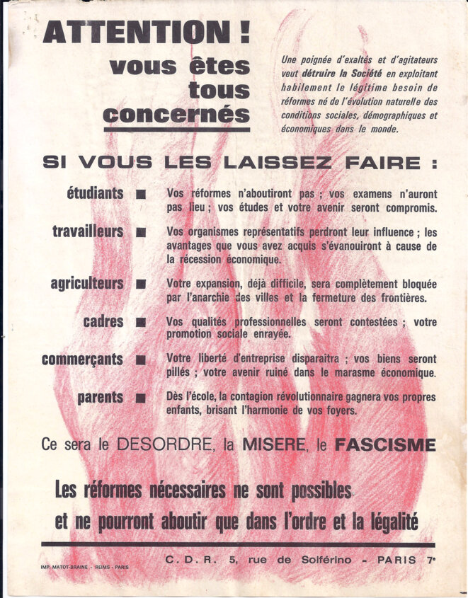 Alerte sur les risques de désordre, de misère, de fascisme © Comité de défense De La République Alerte sur les risques de désordre, de misère, de fascisme © Comité de défense De La République