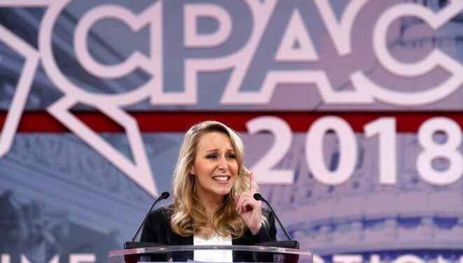 Marion Maréchal devant la Conservative Political Action Conference (CPAC), dans le Maryland (États-Unis), en février 2018. © REUTERS/Kevin Lamarque Marion Maréchal devant la Conservative Political Action Conference (CPAC), dans le Maryland (États-Unis), en février 2018. © REUTERS/Kevin Lamarque