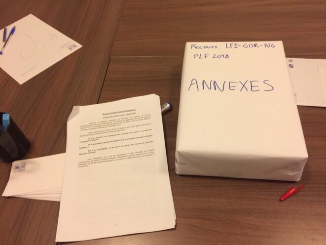 Recours (avec annexes) sur le projet de loi de finances 2018 Recours (avec annexes) sur le projet de loi de finances 2018
