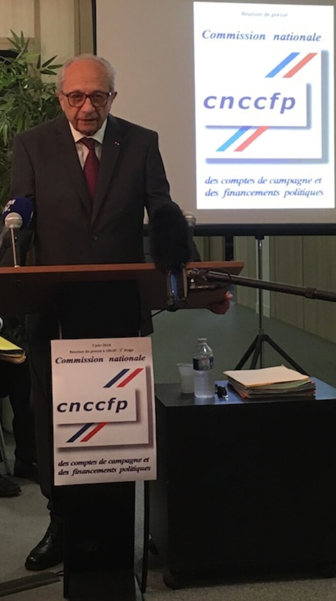 Le président de la CNCCFP François Logerot, lors de la conférence de presse du jeudi 7 juin. © AR Le président de la CNCCFP François Logerot, lors de la conférence de presse du jeudi 7 juin. © AR
