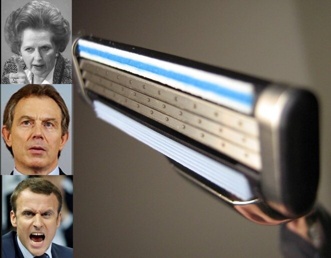 le rasoir à trois lames du libéralisme © DB le rasoir à trois lames du libéralisme © DB