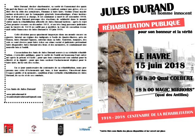 Dépliant pour le 15 juin recto © Les Amis de Jules Durand Dépliant pour le 15 juin recto © Les Amis de Jules Durand