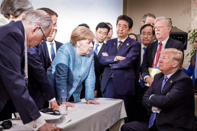 Au sommet du G7, ce week-end. © Jasco Denzel/Chancellerie allemande Au sommet du G7, ce week-end. © Jasco Denzel/Chancellerie allemande