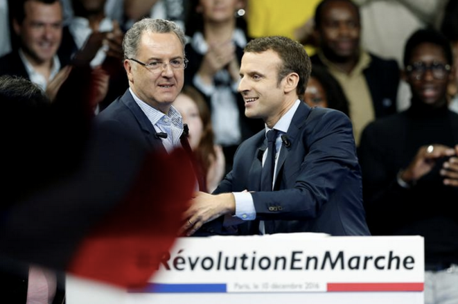 Richard Ferrand et Emmanuel Macron, le 10 décembre 2016. © Reuters/Benoit Tessier Richard Ferrand et Emmanuel Macron, le 10 décembre 2016. © Reuters/Benoit Tessier