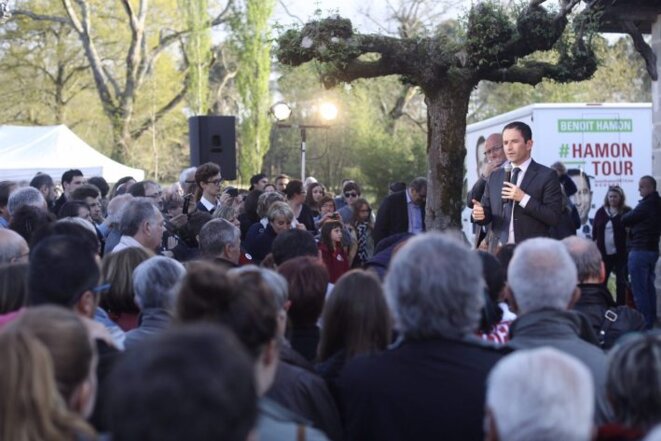 En avril 2017, les équipes de campagne ont lancé le « Hamon Tour ». © benoithamon2017.fr En avril 2017, les équipes de campagne ont lancé le « Hamon Tour ». © benoithamon2017.fr
