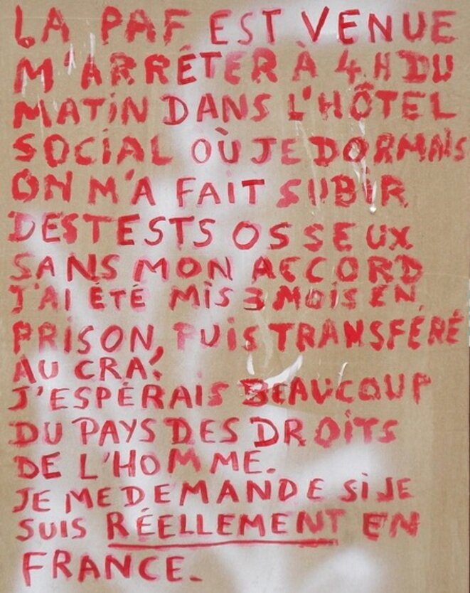 Témoignage affiché à Sète le 3 juin © CC Témoignage affiché à Sète le 3 juin © CC