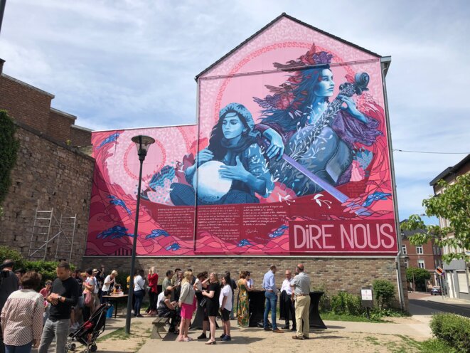 La cinquième fresque "Dire nous" de Verviers La cinquième fresque "Dire nous" de Verviers