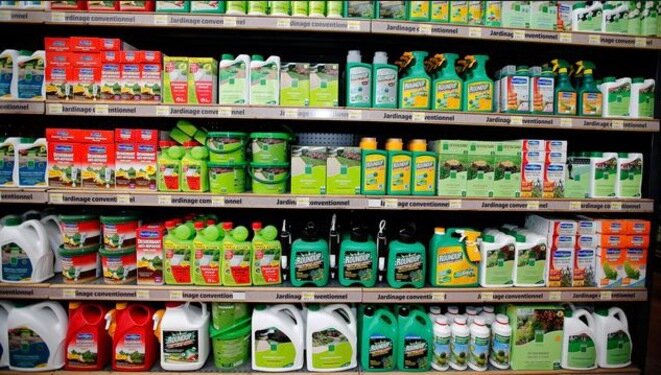 Herbicidas, incluido el Roundup en una tienda. © Reuters Herbicidas, incluido el Roundup en una tienda. © Reuters