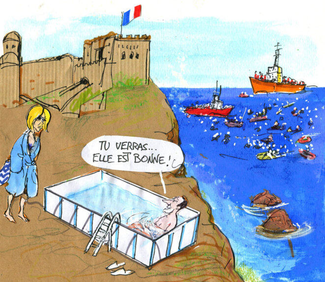 Migrants : Macron sans concession