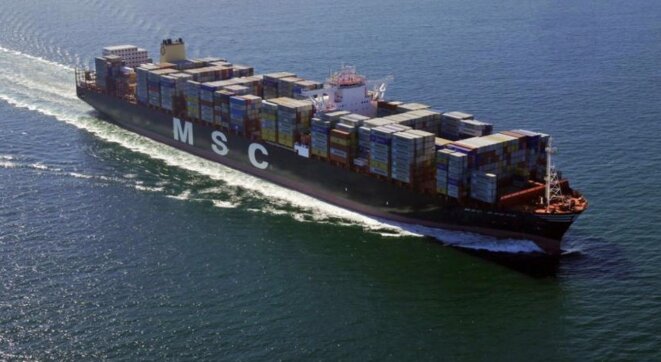 One of MSC's most recent container ships, MSC Sveva. © MSC One of MSC's most recent container ships, MSC Sveva. © MSC