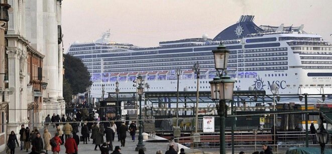 MSC cruise line at Venice. MSC cruise line at Venice.