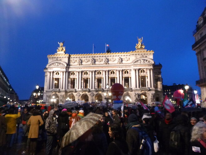 Manifestation du 8 mars 2018, de la Place de la République à l'Opéra de Paris © CC Cilcée Manifestation du 8 mars 2018, de la Place de la République à l'Opéra de Paris © CC Cilcée