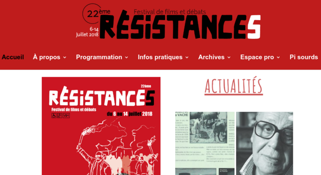 Site Festival Résistances © Site Festival Résistances Site Festival Résistances © Site Festival Résistances