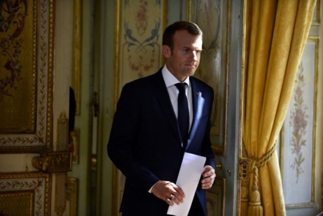 Emmanuel Macron à l'Élysée, le 17 juillet 2018. © Reuters Emmanuel Macron à l'Élysée, le 17 juillet 2018. © Reuters