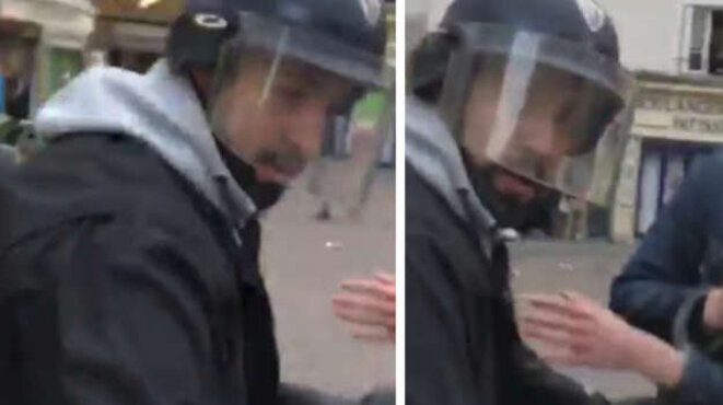 Des conseillers de Macron déguisés en policiers pour tabasser les manifestants