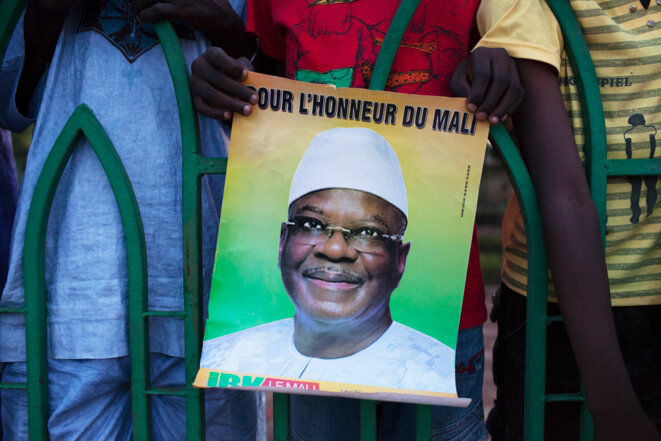 Affiche électorale d’IBK en 2013. © Reuters