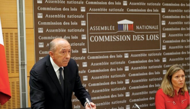 Gérard Collomb, ministre de l'intérieur, lors de son audition à l'assemblée nationale le 23 juillet 2018. © Reuters Gérard Collomb, ministre de l'intérieur, lors de son audition à l'assemblée nationale le 23 juillet 2018. © Reuters