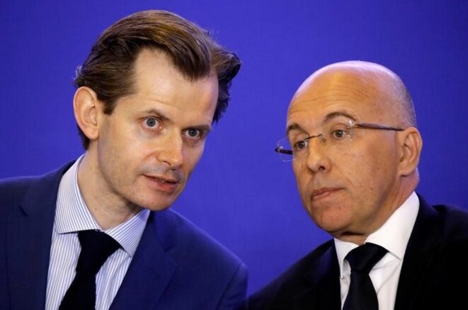 Guillaume Larrivé, corapporteur de la commission d'enquête parlementaire, et le député Éric Ciotti, en avril 2018. Reuters/Charles Platiau Guillaume Larrivé, corapporteur de la commission d'enquête parlementaire, et le député Éric Ciotti, en avril 2018. Reuters/Charles Platiau