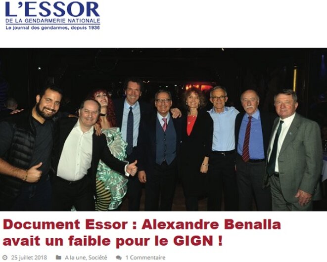 Benalla avec le général Bio farina Benalla avec le général Bio farina
