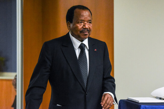 Le président du Cameroun Paul Biya aux Nations unies à New York (États-Unis), le 23 septembre 2017. © Reuters Le président du Cameroun Paul Biya aux Nations unies à New York (États-Unis), le 23 septembre 2017. © Reuters