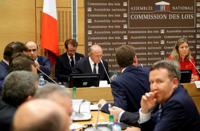 Gérard Collomb devant la commission d'enquête de l'Assemblée nationale, le 23 juillet. © Reuters Gérard Collomb devant la commission d'enquête de l'Assemblée nationale, le 23 juillet. © Reuters
