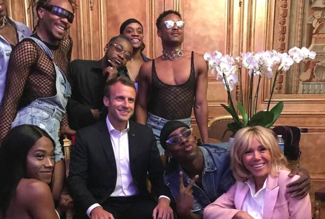 Emmanuel et Brigitte Macron lors de la soirée électro du 21 juin. Emmanuel et Brigitte Macron lors de la soirée électro du 21 juin.