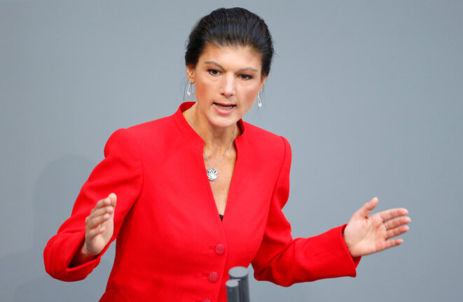 Sahra Wagenknecht, au Bundestag, en avril 2017. © Reuters