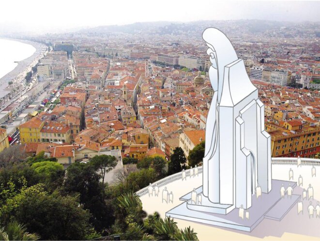 Nice : la Vierge du Château
