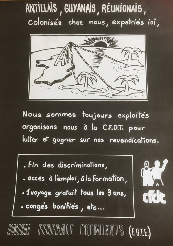 Affiche AGR éditée par la CFDT Cheminots, 1981 © Coll. CM Affiche AGR éditée par la CFDT Cheminots, 1981 © Coll. CM