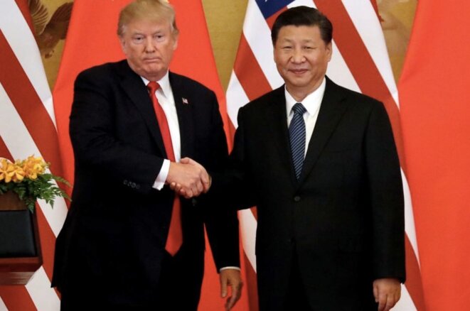 Donald Trump et Xi Jinping en mars 2018. © Reuters Donald Trump et Xi Jinping en mars 2018. © Reuters