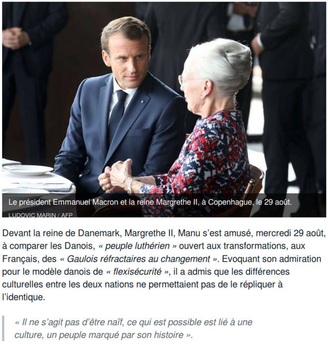 https://www.lemonde.fr/emmanuel-macron/article/2018/08/29/emmanuel-macron-compare-les-francais-a-des-gaulois-refractaires-au-changement_5347766_5008430.html https://www.lemonde.fr/emmanuel-macron/article/2018/08/29/emmanuel-macron-compare-les-francais-a-des-gaulois-refractaires-au-changement_5347766_5008430.html