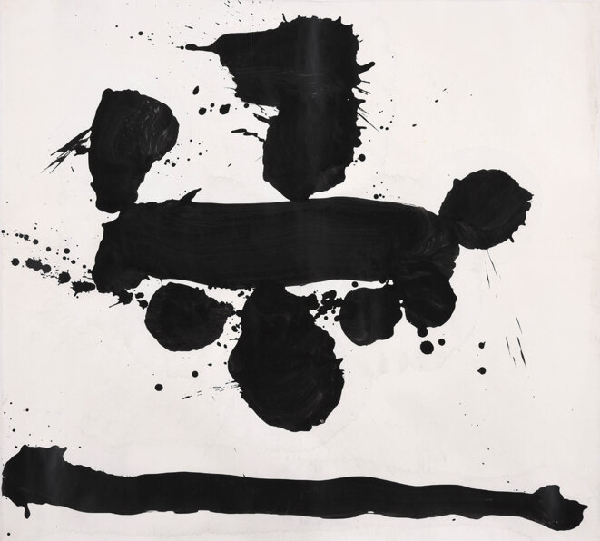 Yu-ichi Inoue, « Ai (Amour) », encre sumi et colle sur papier japonais, 1978 Yu-ichi Inoue, « Ai (Amour) », encre sumi et colle sur papier japonais, 1978