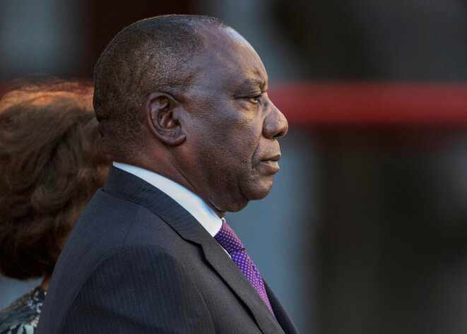 Le président d'Afrique du Sud Cyril Ramaphosa au Cap le 16 février 2018. © Reuters / Gianluigi Guercia. Le président d'Afrique du Sud Cyril Ramaphosa au Cap le 16 février 2018. © Reuters / Gianluigi Guercia.