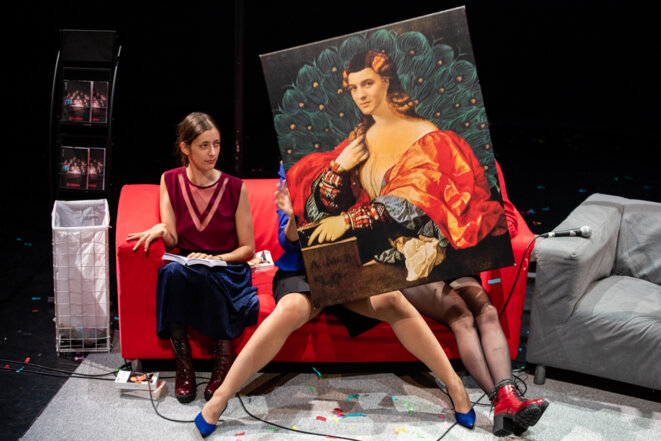 Scène de "L'éducation sentimentale" © Voyez vous , Vinciane Lebrun Scène de "L'éducation sentimentale" © Voyez vous , Vinciane Lebrun