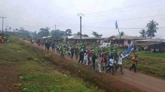 Manifestation de septembre 2017 à Bamenda (Cameroun anglophone)