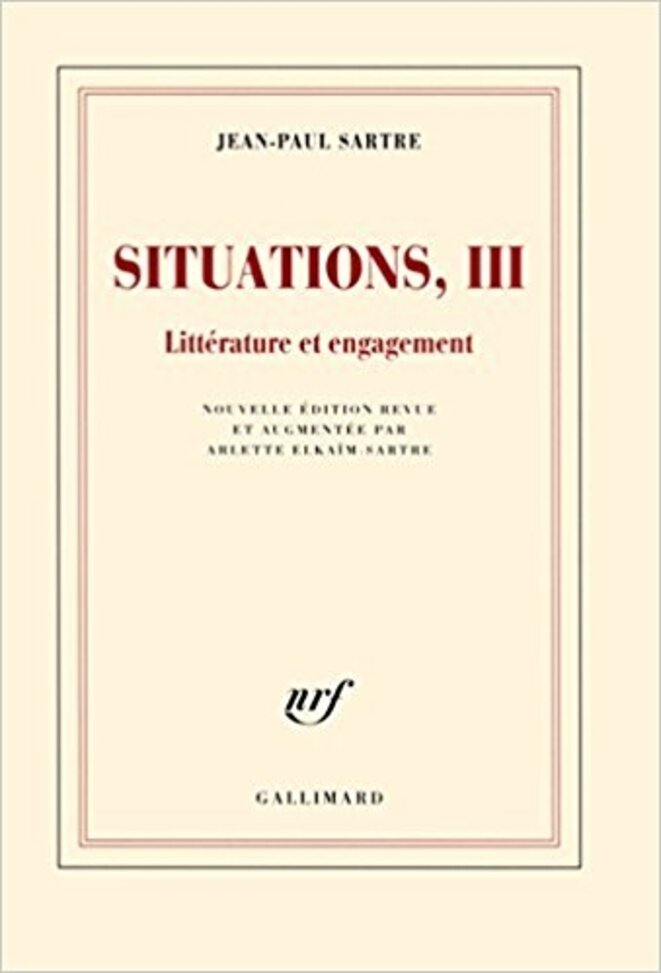 « Qu'est-ce qu'un collaborateur ? » figure dans le recueil d'articles « Situations III » « Qu'est-ce qu'un collaborateur ? » figure dans le recueil d'articles « Situations III »
