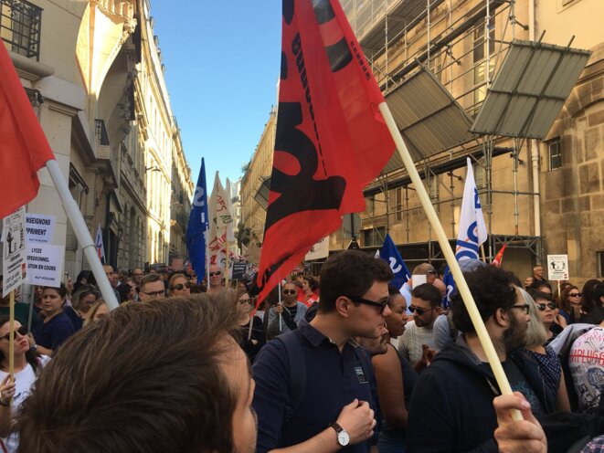 Manifestation des PLP à Paris le 27 septembre 2018 © @aurelienb93 Manifestation des PLP à Paris le 27 septembre 2018 © @aurelienb93