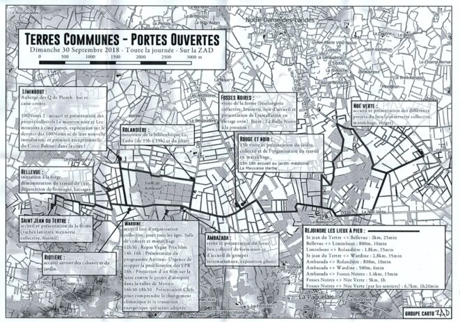 carte de projets sur la Zad carte de projets sur la Zad