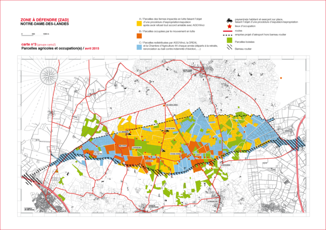 #ZAD Carte des parcelles agricoles et occupations #ZAD Carte des parcelles agricoles et occupations